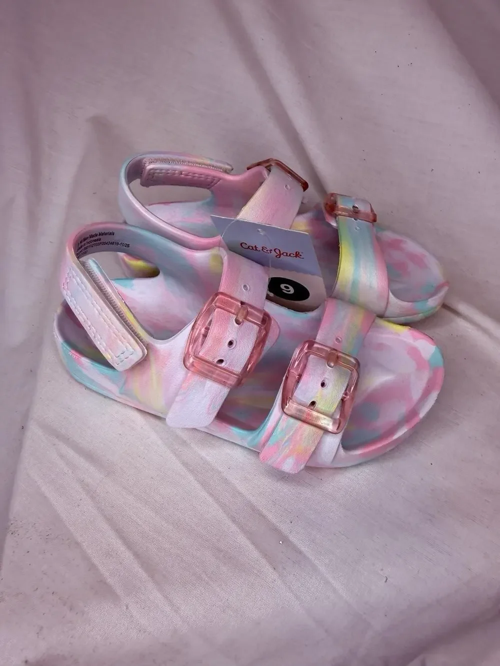 Cat & Jack Toddler Ade Blown EVA Sandals Multicolor, 9T, NWT